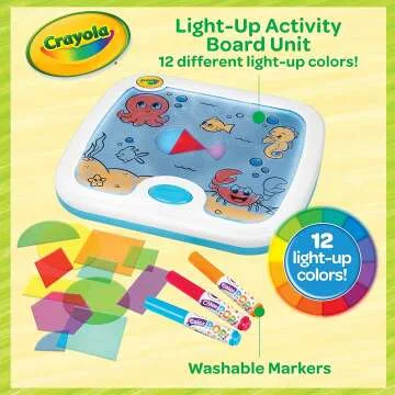 Crayola Light Up Activity Board for Kids Ages 3-6
