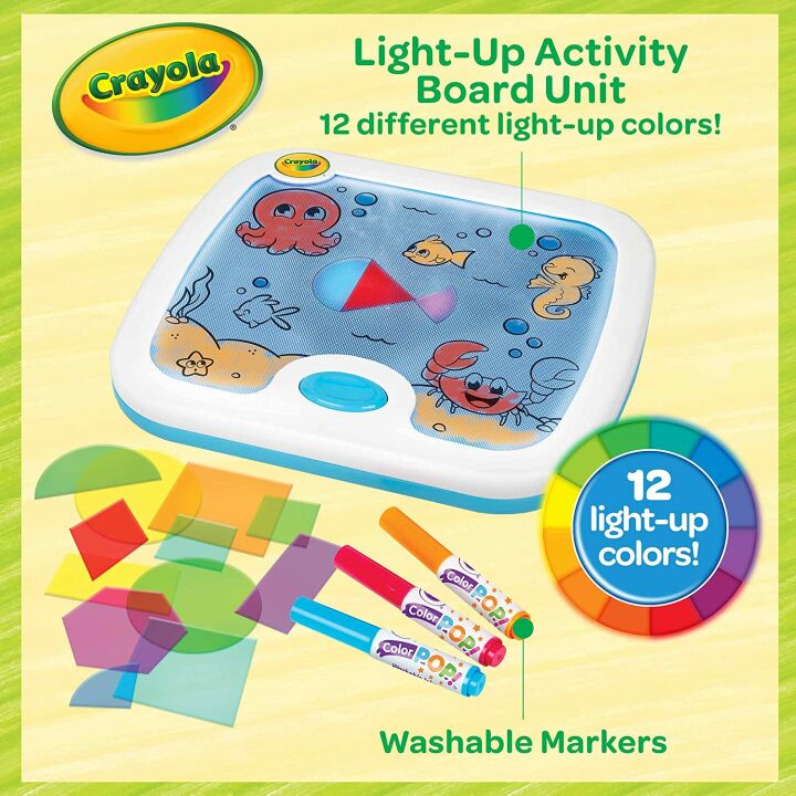 Crayola Light Up Activity Board for Kids Ages 3-6