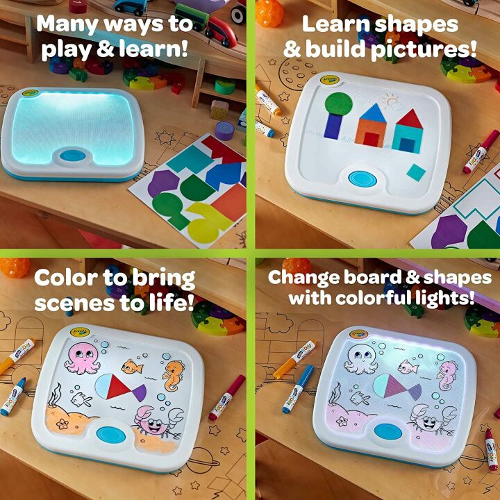 Crayola Light Up Activity Board for Kids Ages 3-6