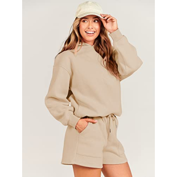 Stylish ANRABESS Women's 2 Piece Sweat Set for Anytime Wear