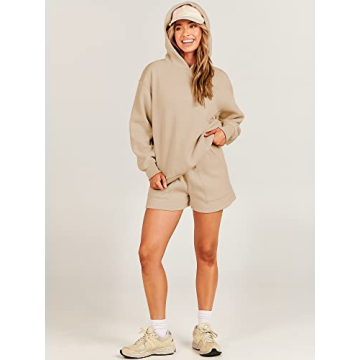 Stylish ANRABESS Women's 2 Piece Sweat Set for Anytime Wear