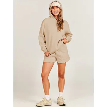 Stylish ANRABESS Women's 2 Piece Sweat Set for Anytime Wear