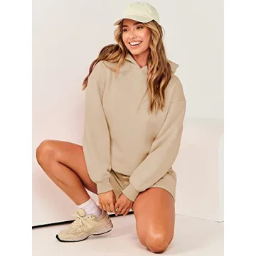 Stylish ANRABESS Women's 2 Piece Sweat Set for Anytime Wear