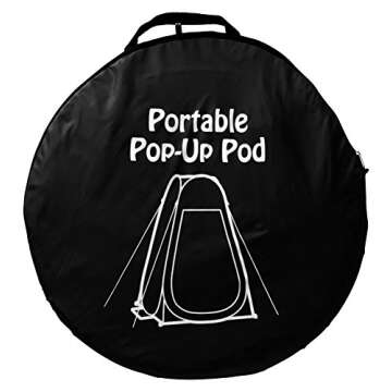 GigaTent Pop Up Pod Changing Room Privacy Tent – Instant Portable Outdoor Shower Tent, Camp Toilet, Rain Shelter for Camping & Beach – Lightweight & Sturdy, Easy Set Up, Foldable - with Carry Bag