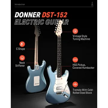 Donner DST-152 Electric Guitar Starter Kit with Accessories