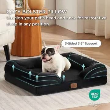 Comfortable Bedsure Orthopedic Dog Bed for Medium Dogs