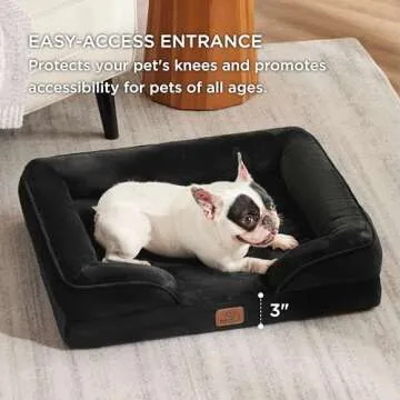 Comfortable Bedsure Orthopedic Dog Bed for Medium Dogs