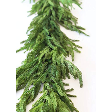 Afloral Real Touch Norfolk Pine Garland - 60" - Wedding, Event and Home Decor
