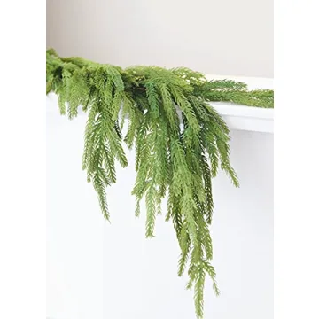 Afloral Real Touch Norfolk Pine Garland - 60" - Wedding, Event and Home Decor