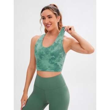 JOYSPELS Sports Bras for Women Extra Comfort Criss-Cross Back Padded Workout Tops for Women Medium Support