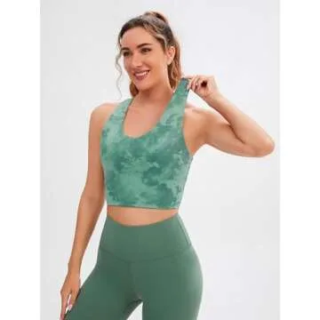 JOYSPELS Sports Bras for Women Extra Comfort Criss-Cross Back Padded Workout Tops for Women Medium Support