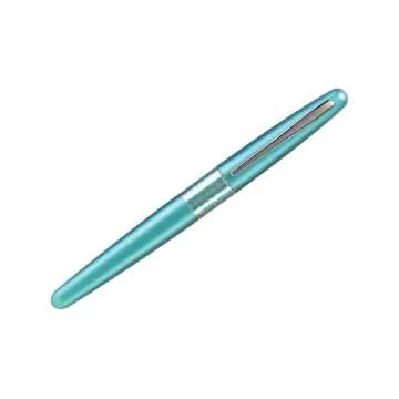 PILOT MR Retro Pop Collection Fountain Pen in Gift Box, Turquoise Barrel with Dots Accent, Fine Point Stainless Steel Nib, Refillable Black Ink (91436)