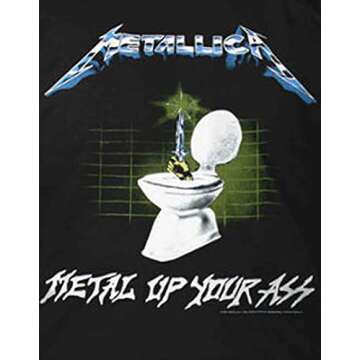 Metallica Unisex T-Shirt: Metal Up Your Ass (Back Print) - Large