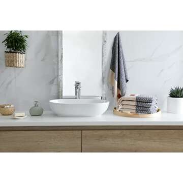 Luxurious Gold CASE Turkish Hand Towels Set of 4 – Decorative Cotton Bath Towels for Spa, Face, Di...