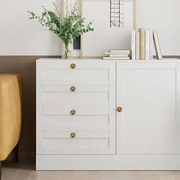 POVEFONK 10 Pack Antique Brass Kitchen Cabinet Knobs Vintage Drawer Knobs Aged Bronze Kitchen Cabinet Hardware Zinc Alloy Kitchen Handles Drawer Knobs Dresser Handles