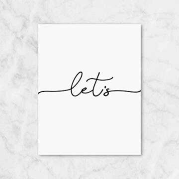 Set of 3 Prints, Let's Stay Home Print, Minimalist Print, Scandinavian Wall Art, Bedroom Decor, Rustic Wall Decor, 11x14inch UnFramed