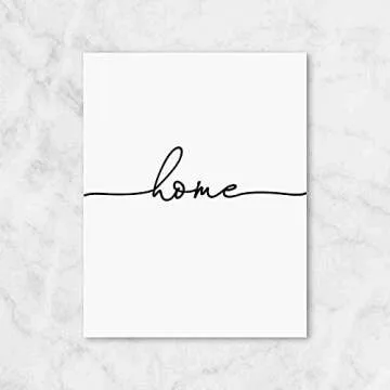 Set of 3 Prints, Let's Stay Home Print, Minimalist Print, Scandinavian Wall Art, Bedroom Decor, Rustic Wall Decor, 11x14inch UnFramed