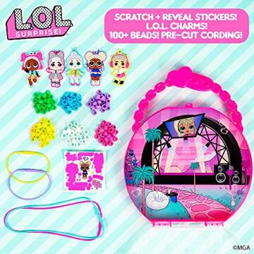 L.O.L. Surprise! Jewelry Activity Case, Create Your Own LOL Surprise Jewelry, Bead Kit Great for Tra...
