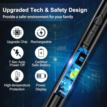 Rechargeable Plasma Arc Lighters - 2 Pack Long Reach