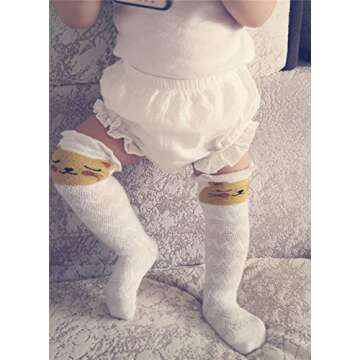 AYIYO 2T Bloomers Newborn Toddler Kids Cotton Linen Shorts Diaper Cover (White, 70)