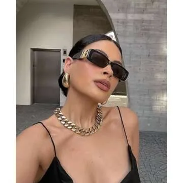 Kenneth Jay Lane Polished Gold Long Tapered Hoop Clip Earrings (Wide Clip Hoop - Large)