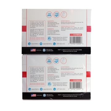 iCloth 70% Isopropyl Alcohol Wipes – Large 100 Count