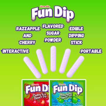 Fun Dip, Pop Rocks Variety Pack - Nostalgia Candy Sampler - Includes Various Pop Rocks Flavors and Fun Dips Lik a Stix, Cherry Yum and Razz Apple - Packaged by Gaudum (16)