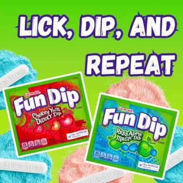 Fun Dip, Pop Rocks Variety Pack - Nostalgia Candy Sampler - Includes Various Pop Rocks Flavors and Fun Dips Lik a Stix, Cherry Yum and Razz Apple - Packaged by Gaudum (16)