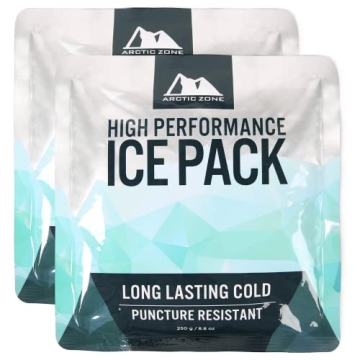 Titan Deep Freeze High Performance Ice Pack - (2 Pack) 250g - Long-Lasting, Puncture Resistant Cold ...