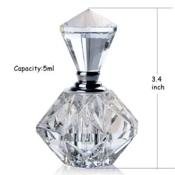 Stylish H&D Mini Refillable Crystal Perfume Bottle