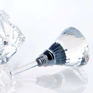 Stylish H&D Mini Refillable Crystal Perfume Bottle