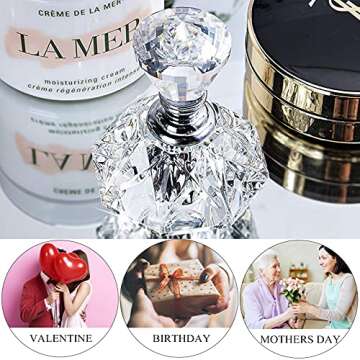 Stylish H&D Mini Refillable Crystal Perfume Bottle