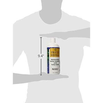 Pretz Refill Moisturizing Saline Solution with Yerba Santa, 32 Fluid Ounce