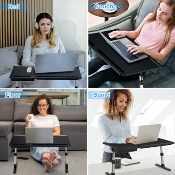 EVETTO X-Large Adjustable Laptop Bed Desk for Comfort