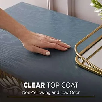 1/2 pt Minwax 23333 Clear Polycrylic Water-Based Protective Finish Satin