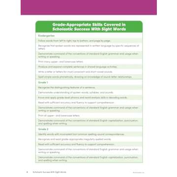 Scholastic Success with Sight Words Workbook