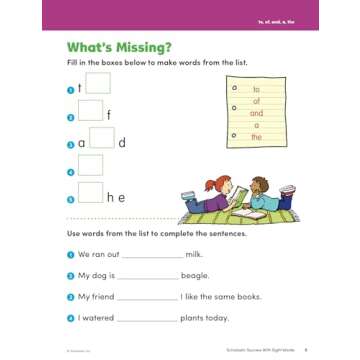 Scholastic Success with Sight Words Workbook
