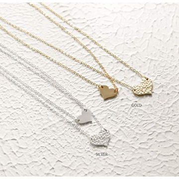MEVECCO Layered Heart Pendant Necklace for Women