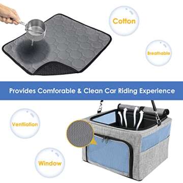 Comfort and Safe Dog Booster Car Seat for Small Pets