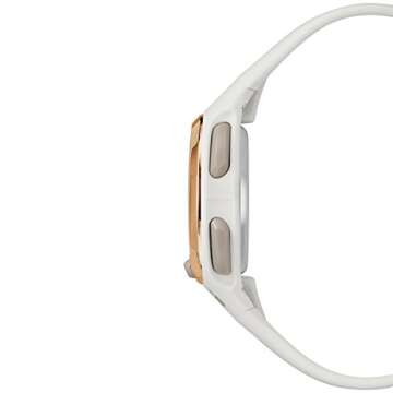 Timex Women's Ironman Triathlon Transit 33mm Resin Strap Watch – Rose Gold Top-Ring & White Resin ...