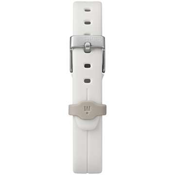 Timex Women's Ironman Triathlon Transit 33mm Resin Strap Watch – Rose Gold Top-Ring & White Resin Strap