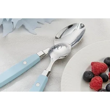 ANNOVA 20-Piece Stainless Steel Silverware Set with Color Handle