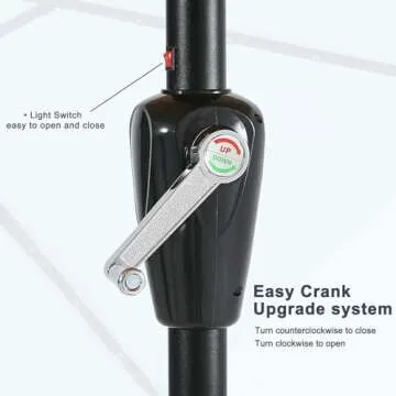 MASTERCANOPY Patio Umbrella with Solar Lights (7.5ft)