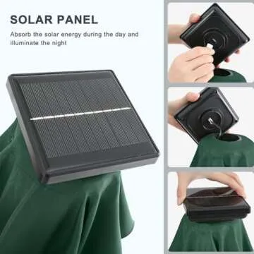 MASTERCANOPY Patio Umbrella with Solar Lights (7.5ft)