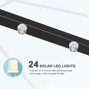 MASTERCANOPY Patio Umbrella with Solar Lights (7.5ft)