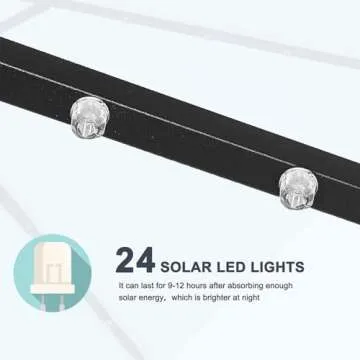 MASTERCANOPY Patio Umbrella with Solar Lights (7.5ft)