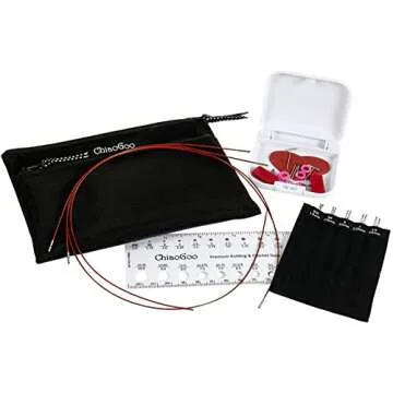 ChiaoGoo Circular Knitting Needle - Stainless Steel, 10 cm, Flexible Cables