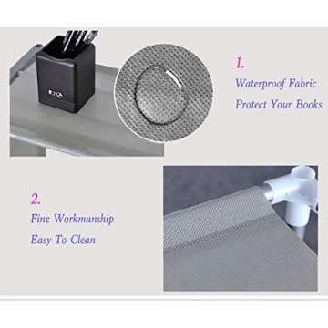 Angotrade Book Shelf Book Shelves 30 inch Bookcase Folding Book Shelves Bookshelf (Pink - 9 Cube)