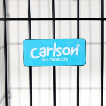 Carlson Secure Foldable Metal Dog Crate for Medium Pets