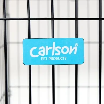 Carlson Secure Foldable Metal Dog Crate for Medium Pets